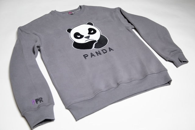 MENS PPR CREW NECK GRAY – Purple Panda Republic Detroit